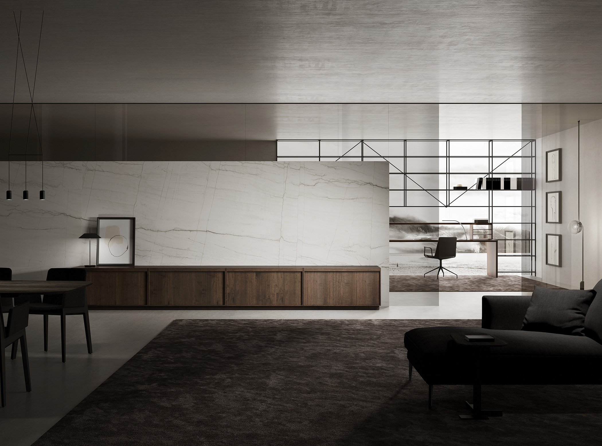DOCA kitchen and living space